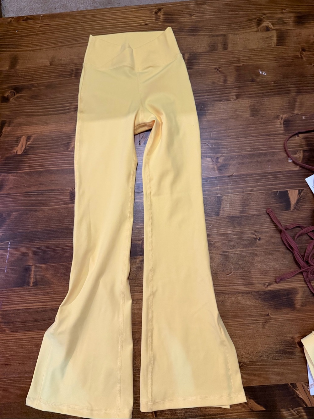 Yellow Lemon Flared Yoga Pants